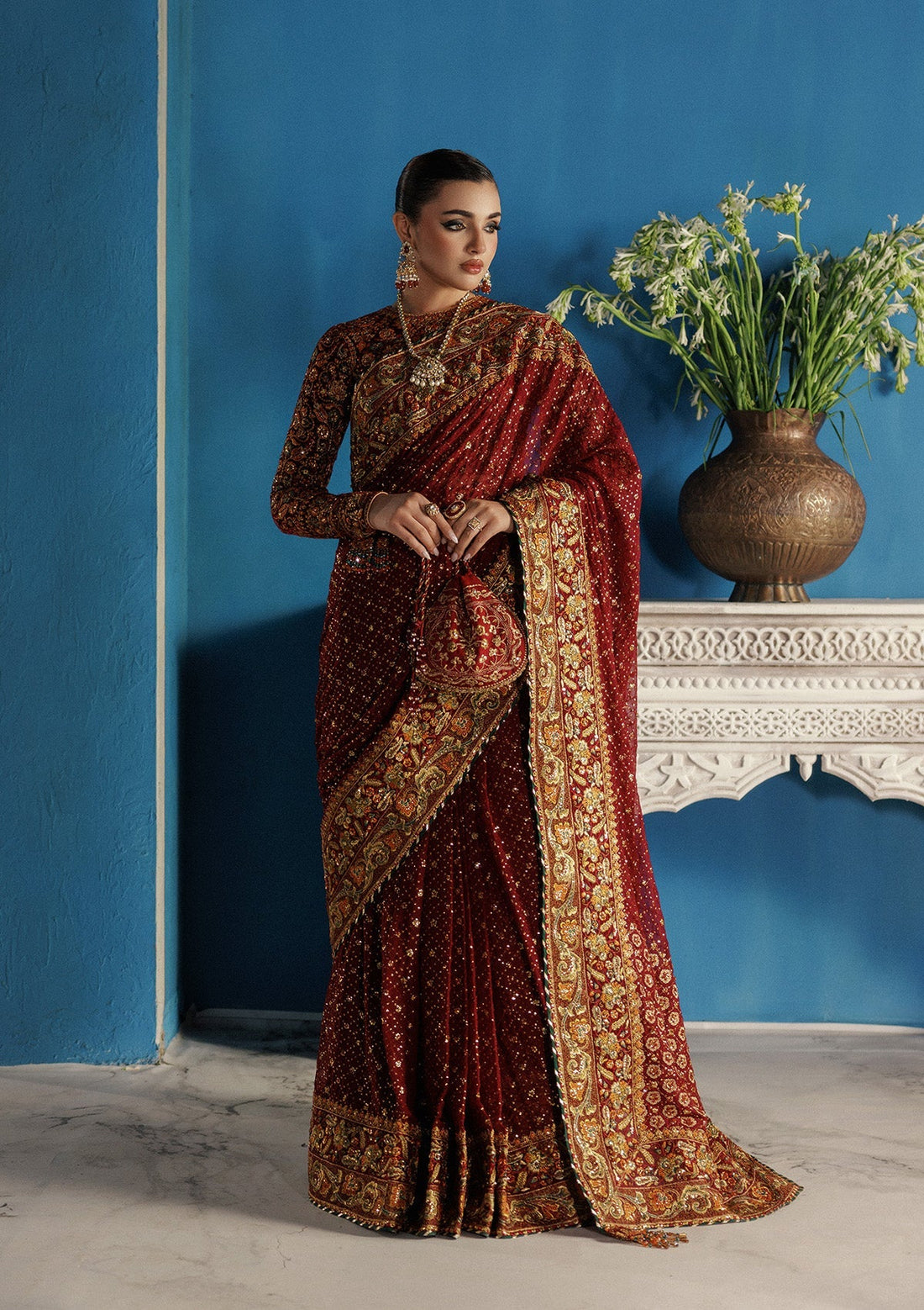 Aik Atelier | Udaipur Velvet 25 | LOOK 09 - Official Aik Atelier stockist in UK - Sakeena London