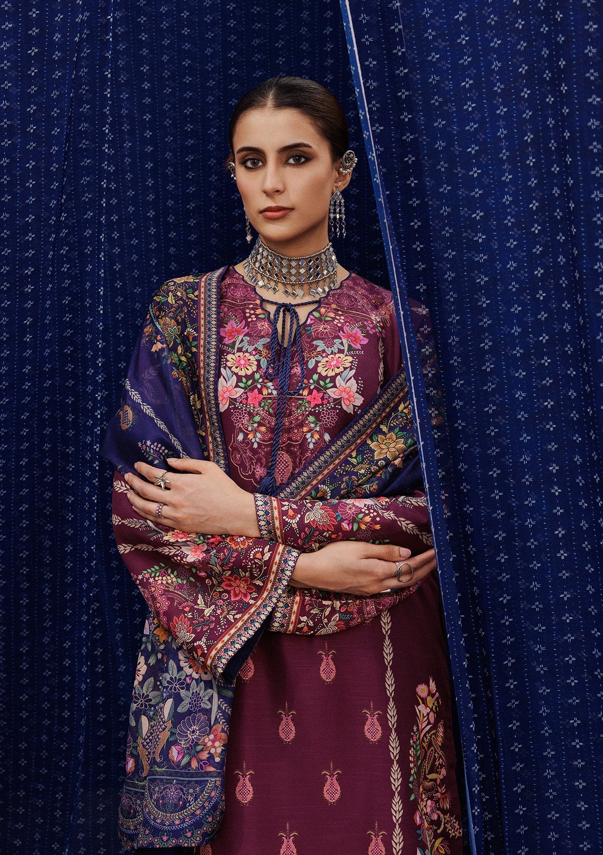 Aik Atelier | Roz Khaddar | AIK ROZ '25 D2 - LOOK 04 - Official Aik Atelier stockist in UK - Sakeena London