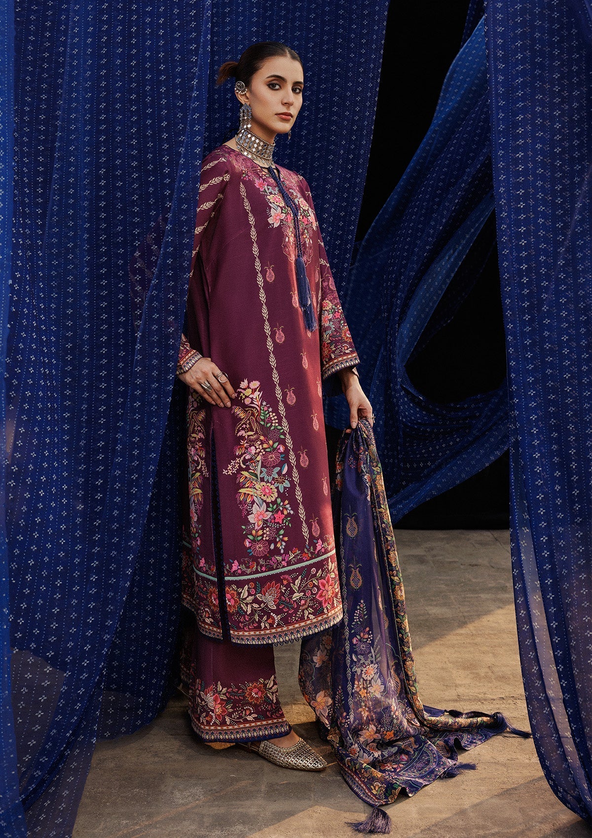 Aik Atelier | Roz Khaddar | AIK ROZ '25 D2 - LOOK 04 - Official Aik Atelier stockist in UK - Sakeena London