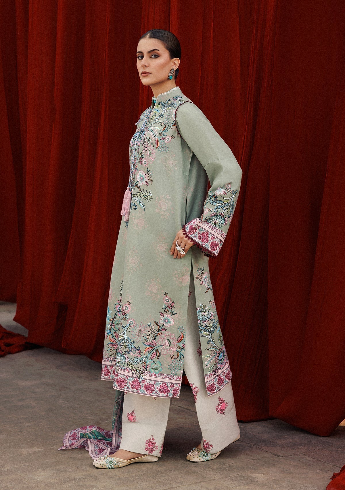 Aik Atelier | Roz Khaddar | AIK ROZ '25 D2 - LOOK 06 - Official Aik Atelier stockist in UK - Sakeena London