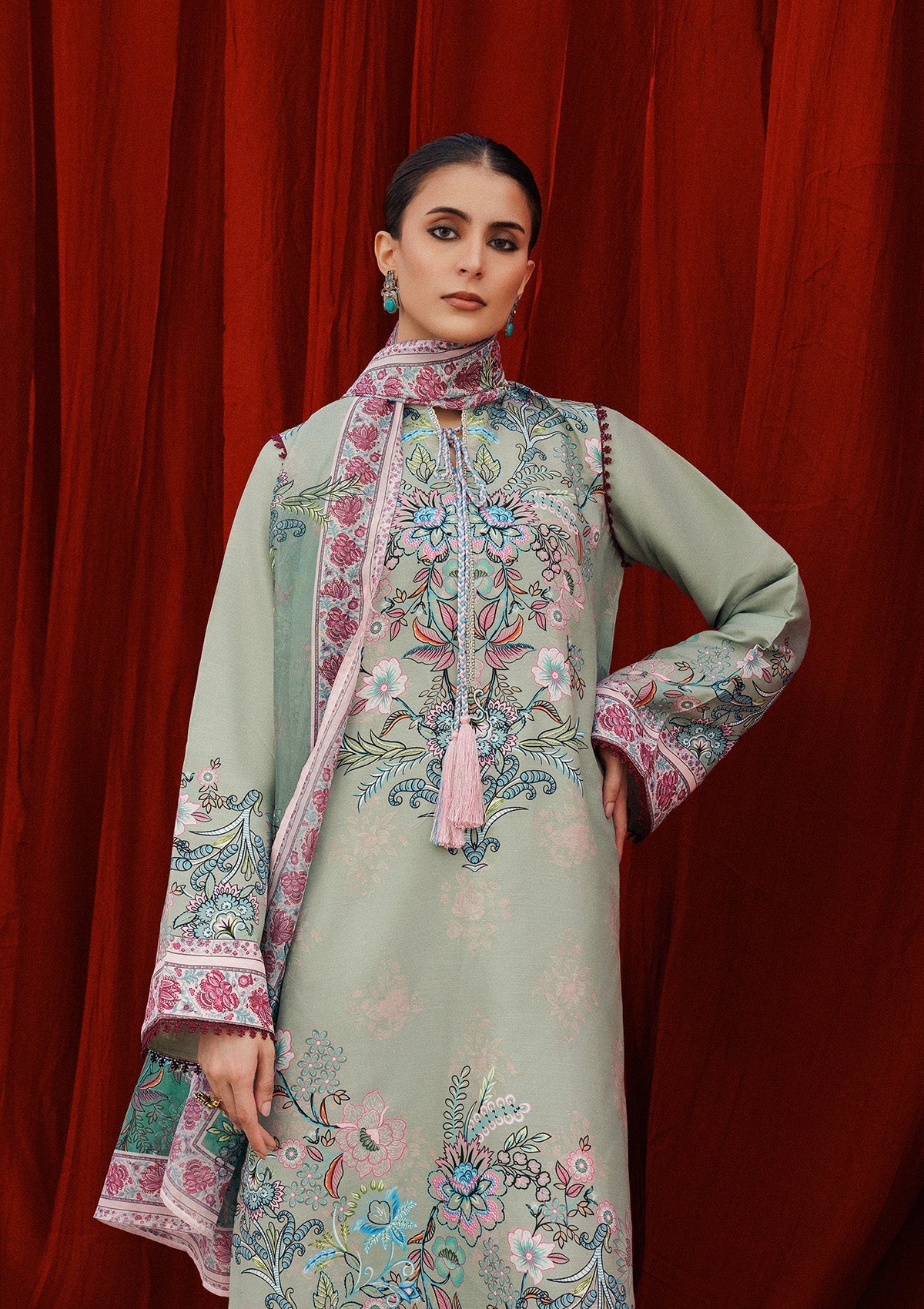 Aik Atelier | Roz Khaddar | AIK ROZ '25 D2 - LOOK 06 - Official Aik Atelier stockist in UK - Sakeena London