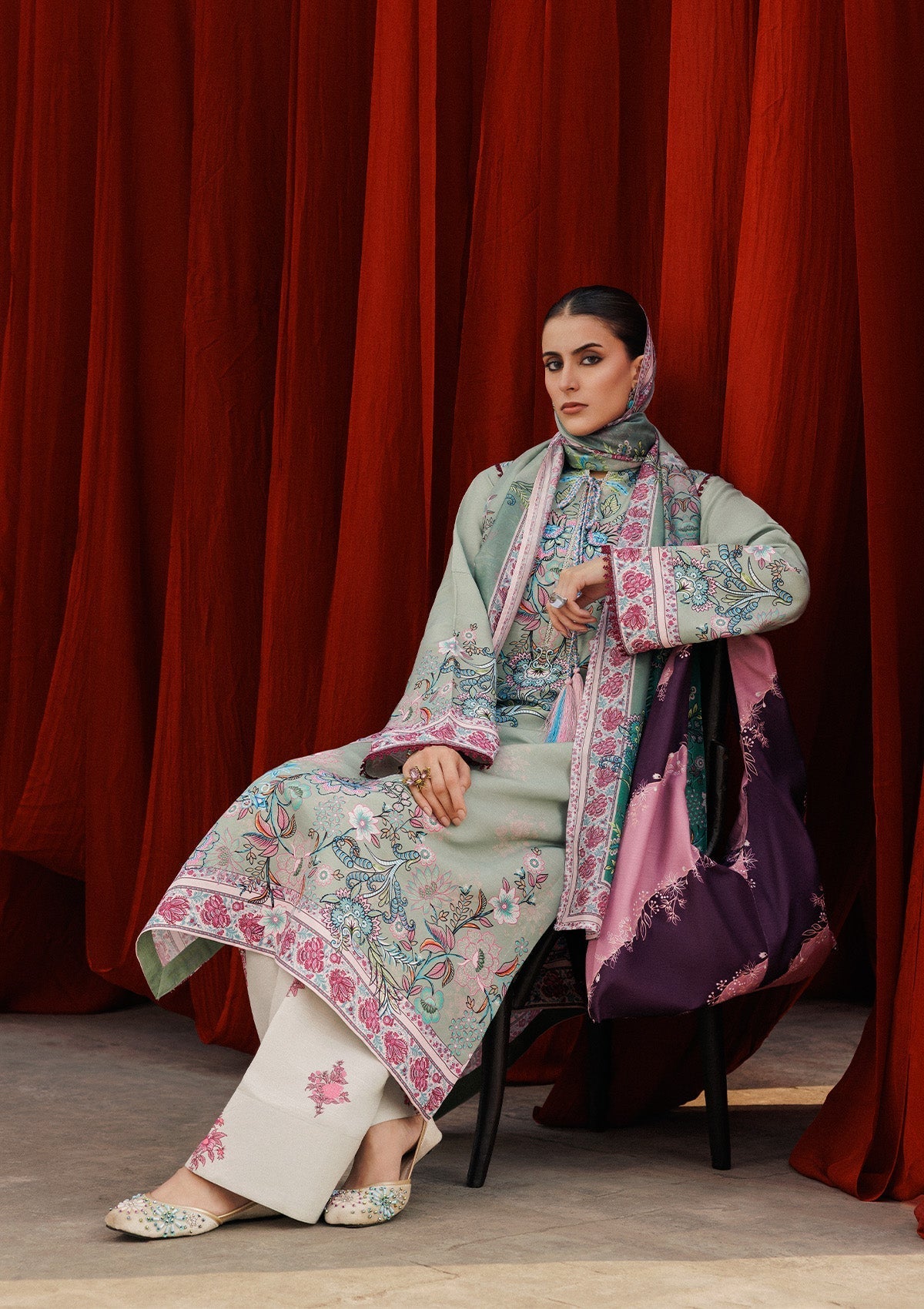 Aik Atelier | Roz Khaddar | AIK ROZ '25 D2 - LOOK 06 - Official Aik Atelier stockist in UK - Sakeena London