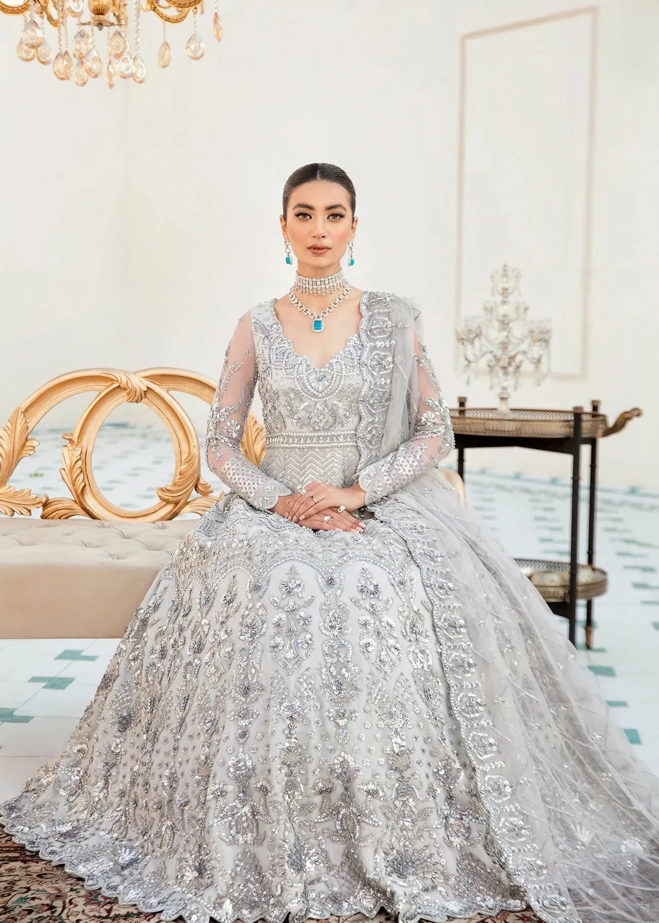 Akbar Aslam | Orphic Bridals | Slate - Official Akbar Aslam stockist in UK - Sakeena London