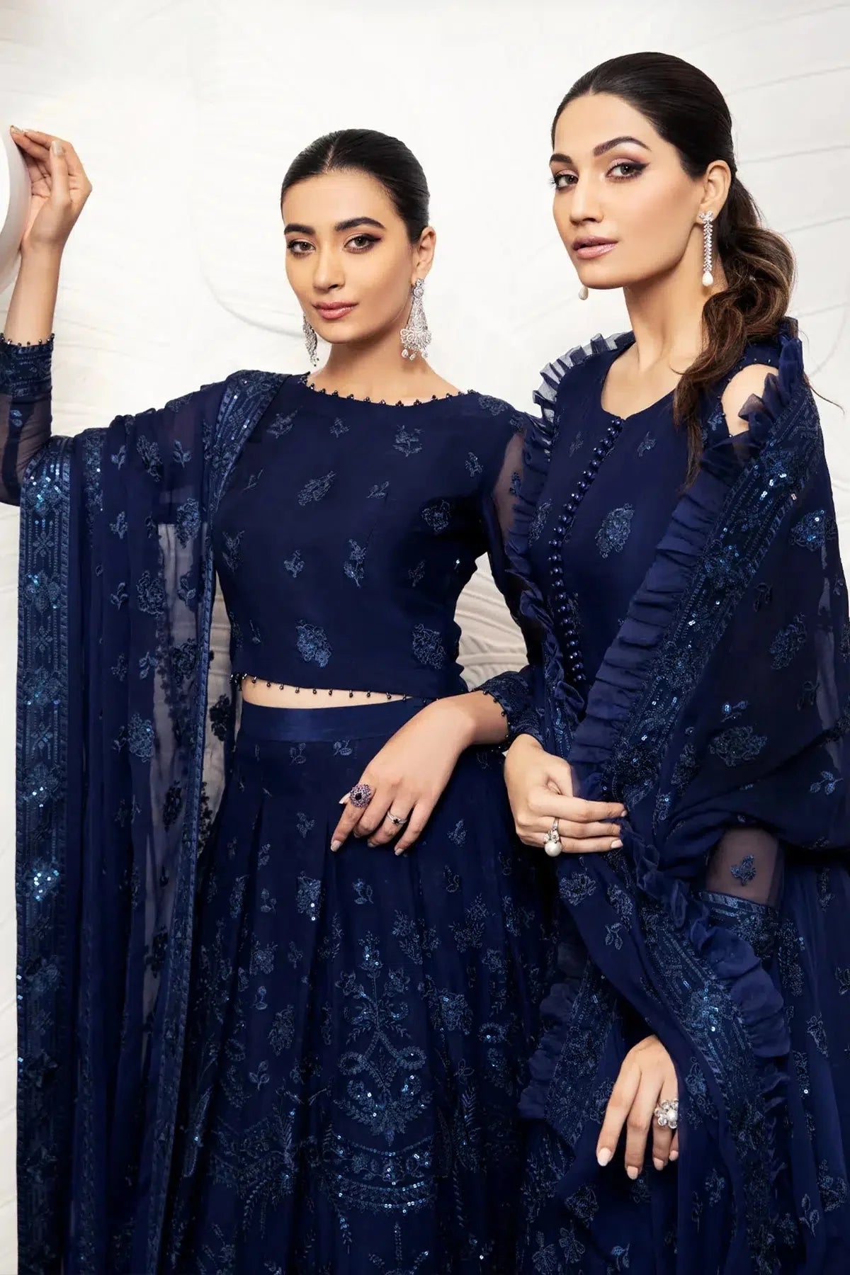 Alizeh | Formals Collection | Glace Blue - Official Alizeh stockist in UK - Sakeena London