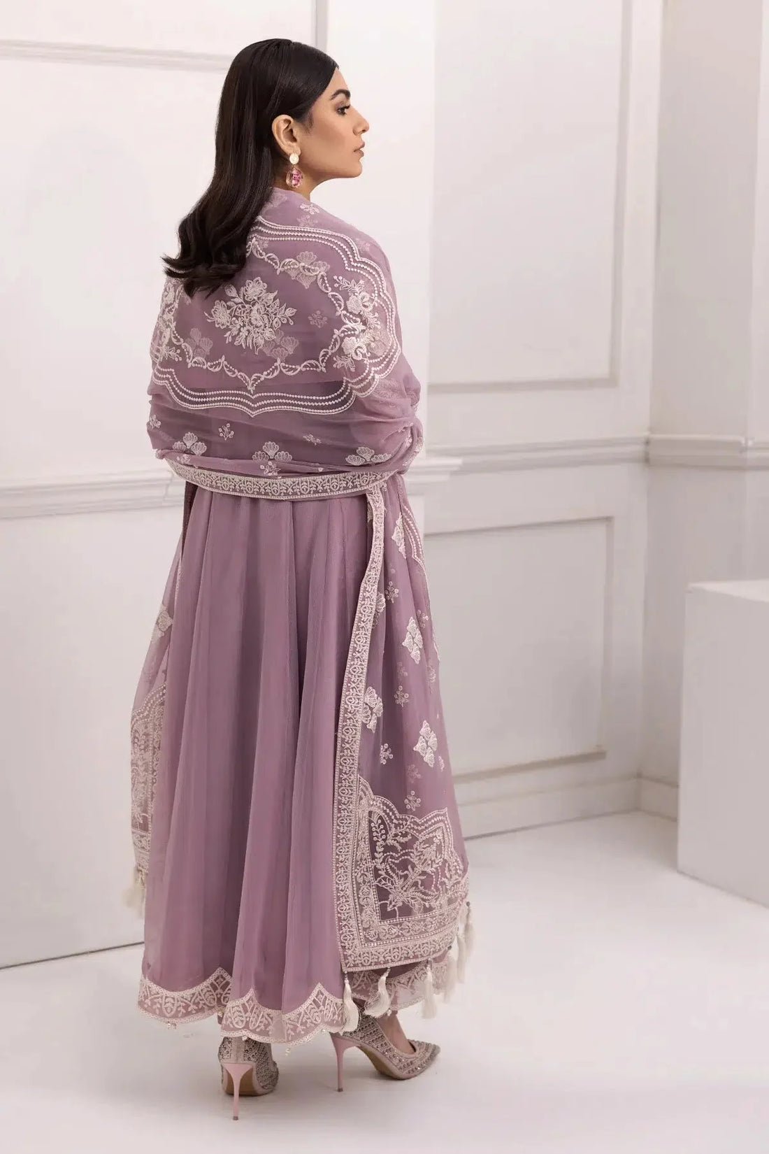 Alizeh | Formals Collection | Lilac Dress 3 piece - RTW1006 - Official Alizeh stockist in UK - Sakeena London