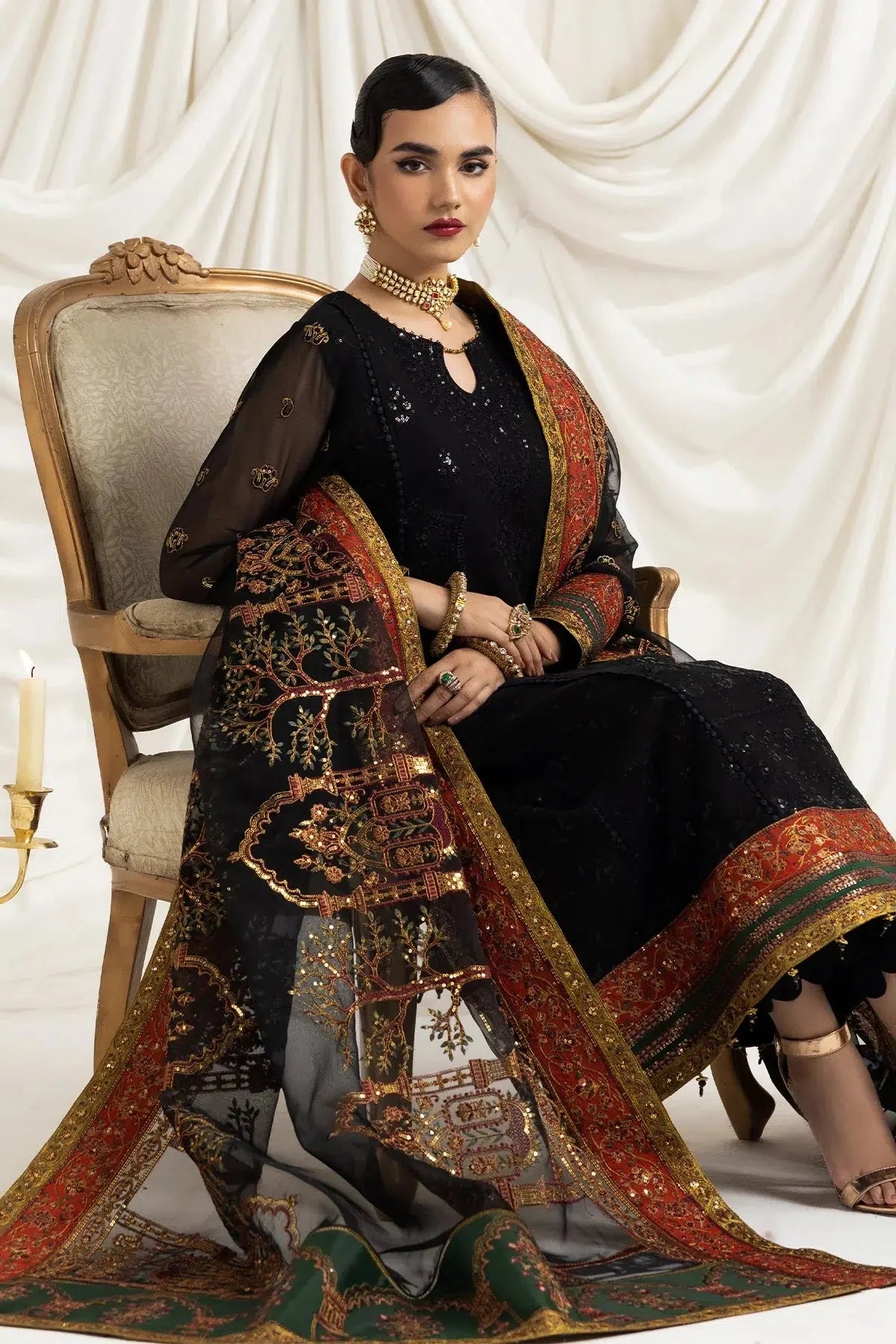 Alizeh | Formals Collection | Mehlika B (BLACK) - Official Alizeh stockist in UK - Sakeena London