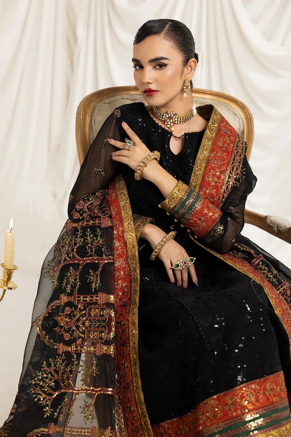 Alizeh | Formals Collection | Mehlika B (BLACK) - Official Alizeh stockist in UK - Sakeena London