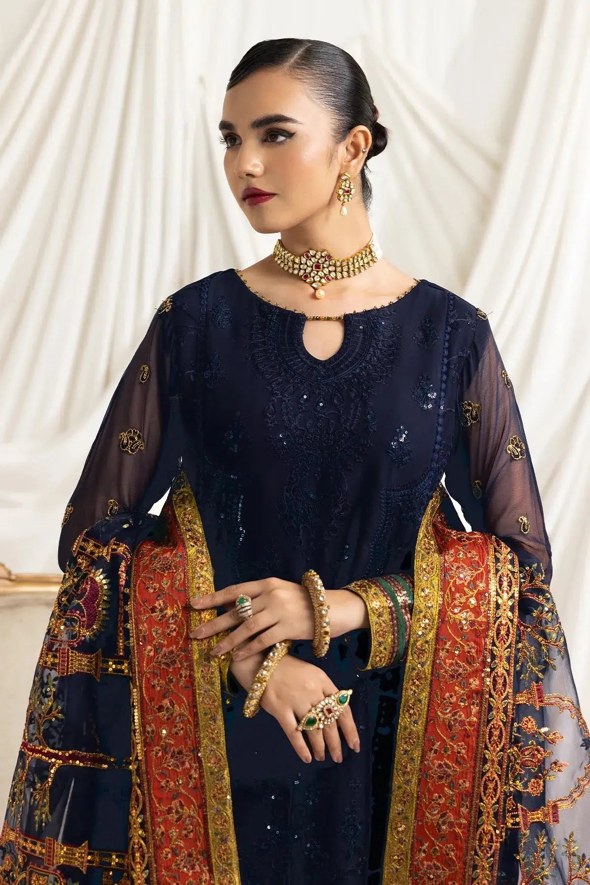 Alizeh | Formals Collection | Mehlika C (BLUE) - Official Alizeh stockist in UK - Sakeena London