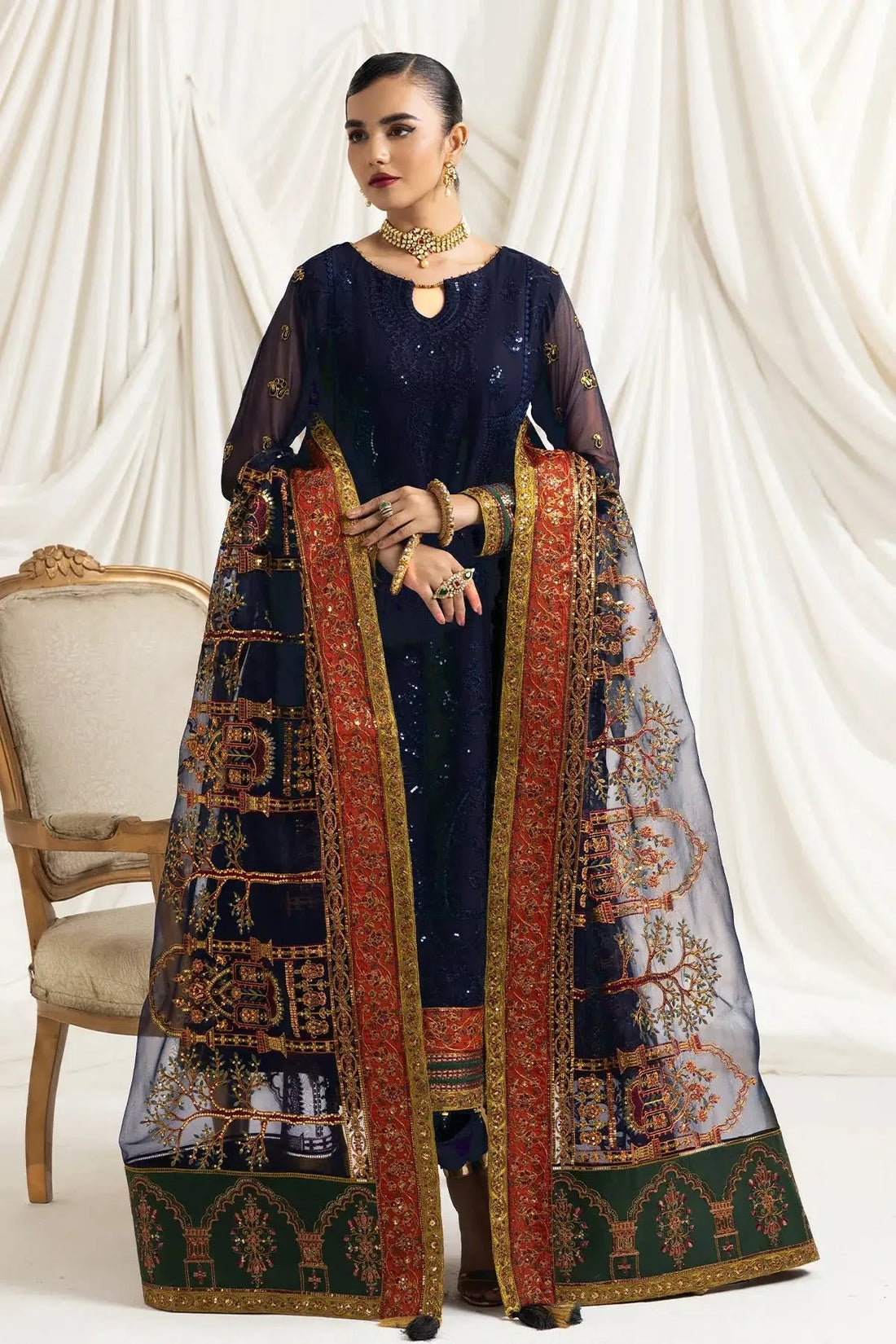 Alizeh | Formals Collection | Mehlika C (BLUE) - Official Alizeh stockist in UK - Sakeena London