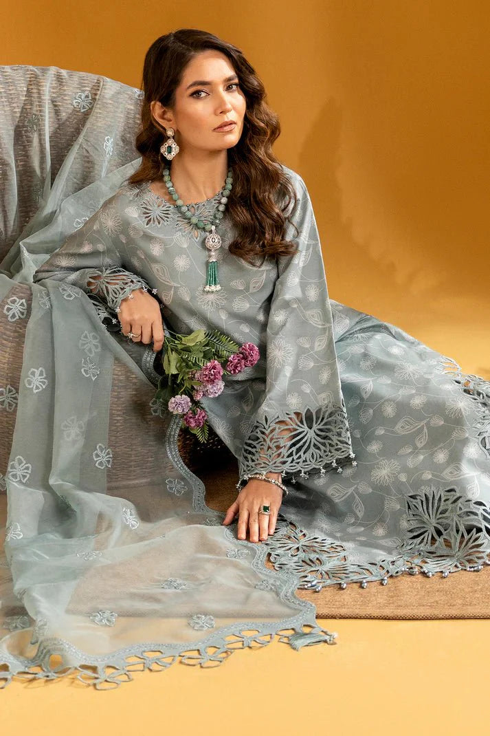 Alizeh | Maahi Embroidered Lawn | Nyra - Official Alizeh stockist in UK - Sakeena London