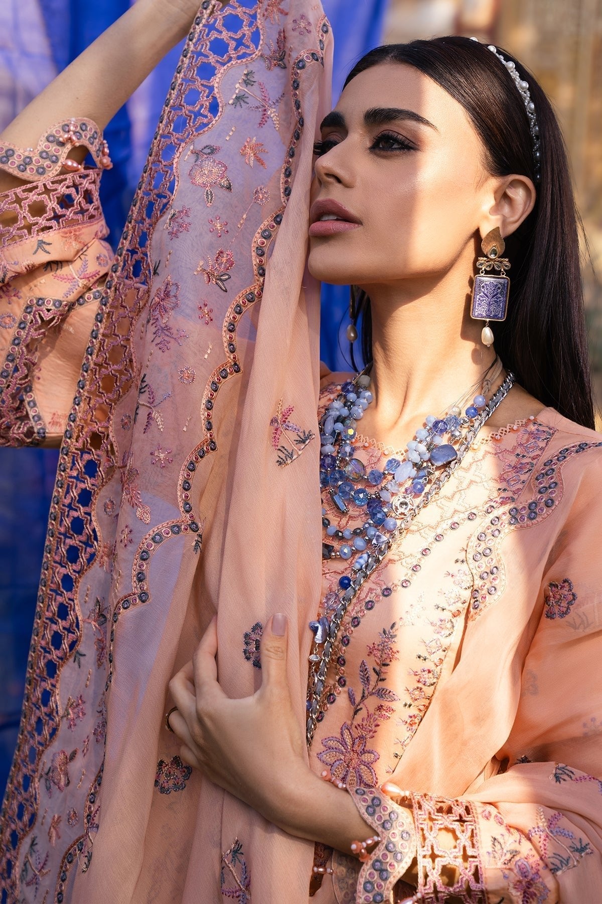 Alizeh | Rawayat Luxury Lawn 24 | Nazmin - Official Alizeh stockist in UK - Sakeena London