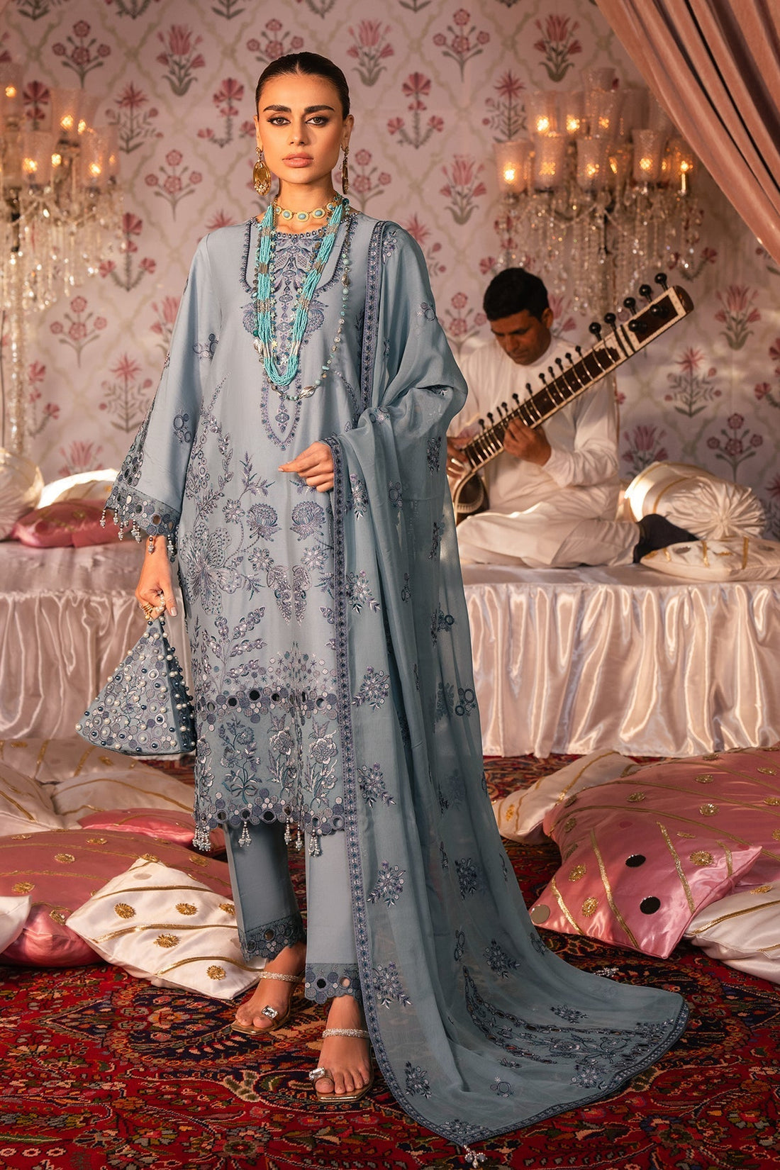 Alizeh | Rawayat Luxury Lawn 24 | Sahiba - Official Alizeh stockist in UK - Sakeena London