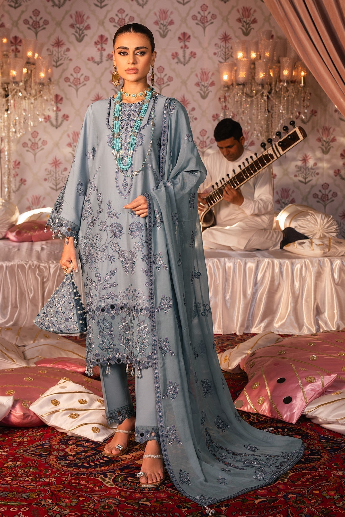 Alizeh | Rawayat Luxury Lawn 24 | Sahiba - Official Alizeh stockist in UK - Sakeena London
