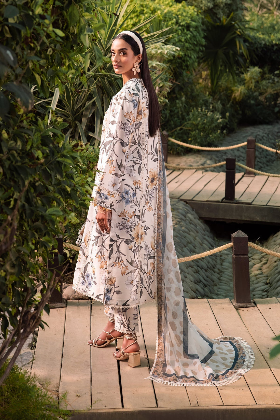 Alizeh | Sheen Lawn Prints 24 | GARDENIA - Official Alizeh stockist in UK - Sakeena London