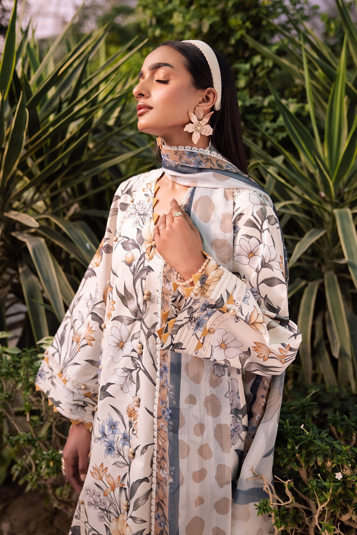 Alizeh | Sheen Lawn Prints 24 | GARDENIA - Official Alizeh stockist in UK - Sakeena London