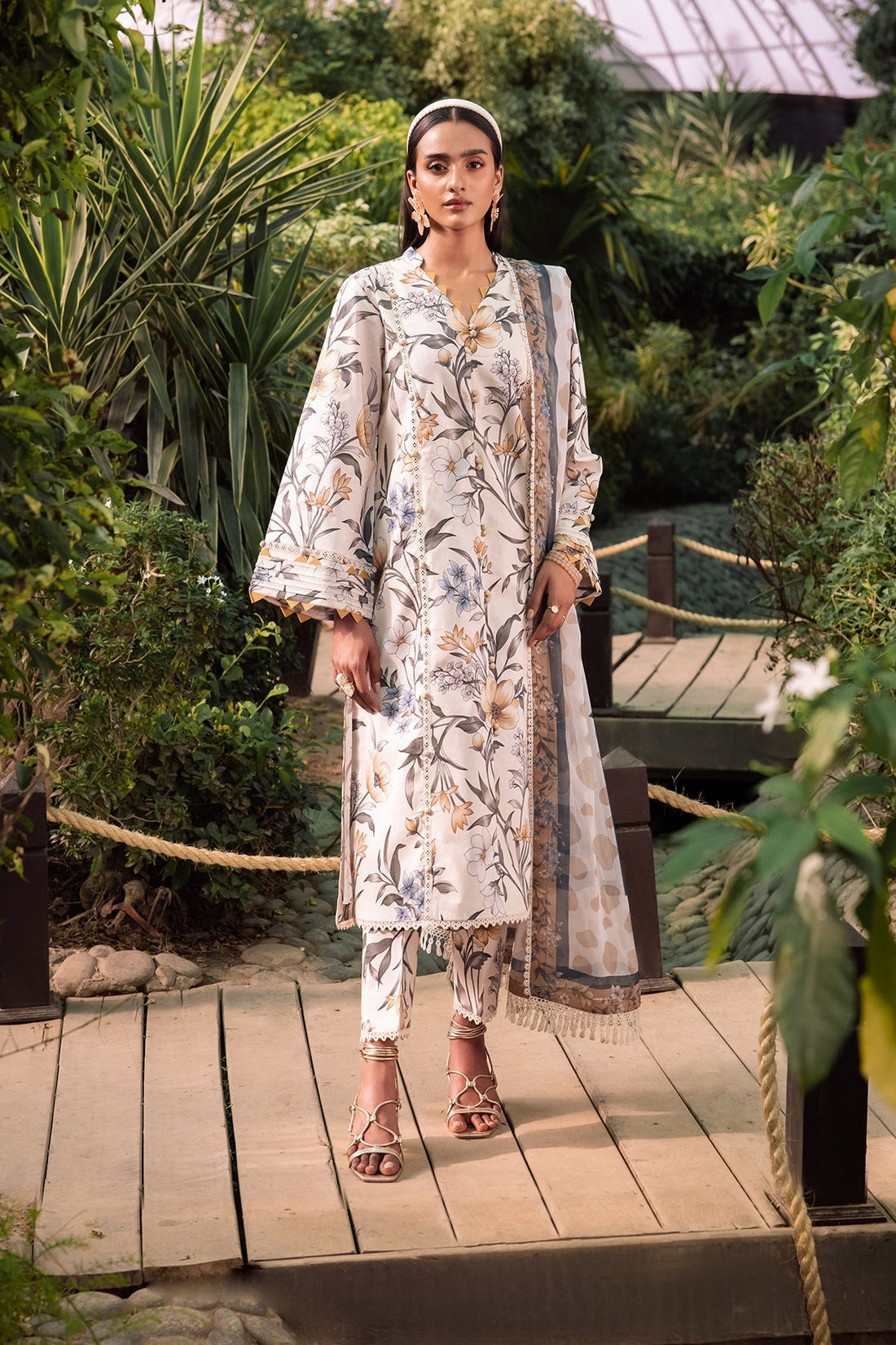 Alizeh | Sheen Lawn Prints 24 | GARDENIA - Official Alizeh stockist in UK - Sakeena London