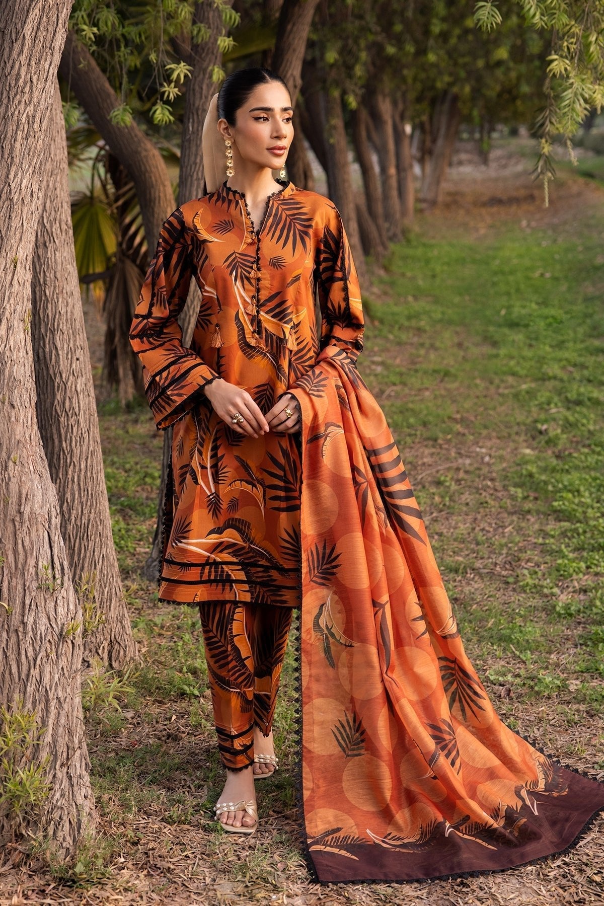 Alizeh | Sheen Lawn Prints 24 | MARIGOLD - Official Alizeh stockist in UK - Sakeena London