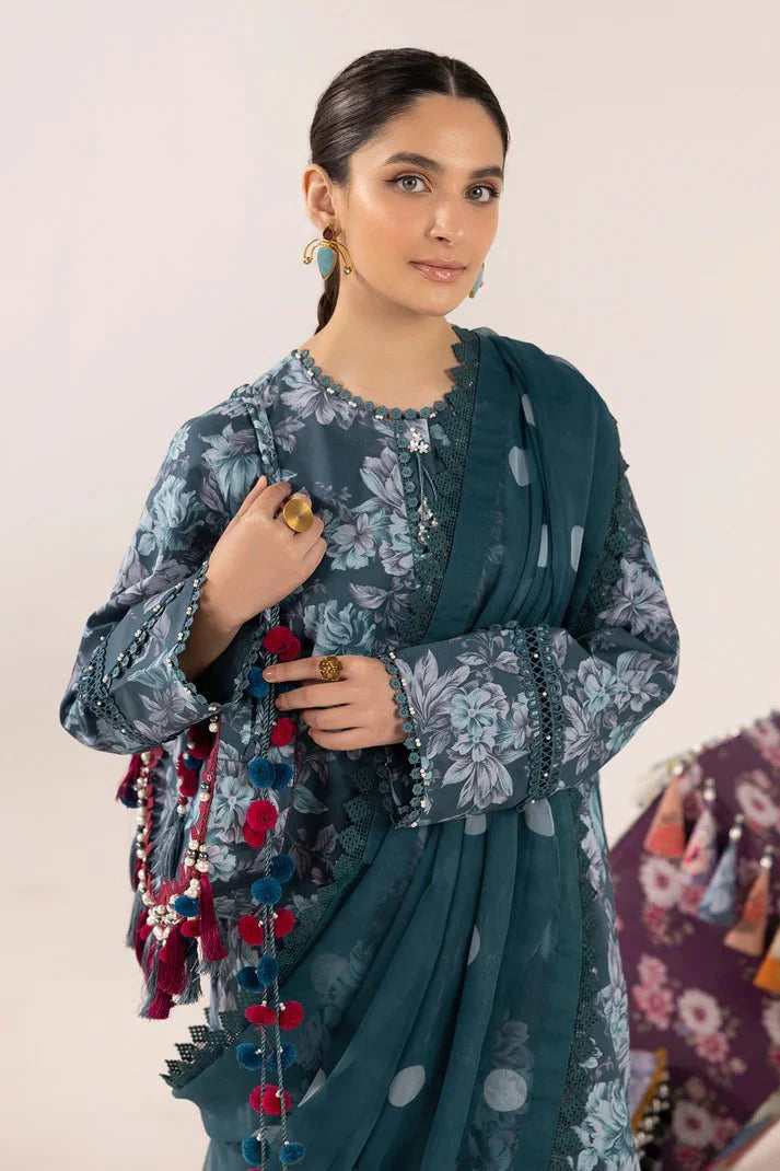 Alizeh | Sheen Lawn Prints 24 | Sea Mist - Official Alizeh stockist in UK - Sakeena London