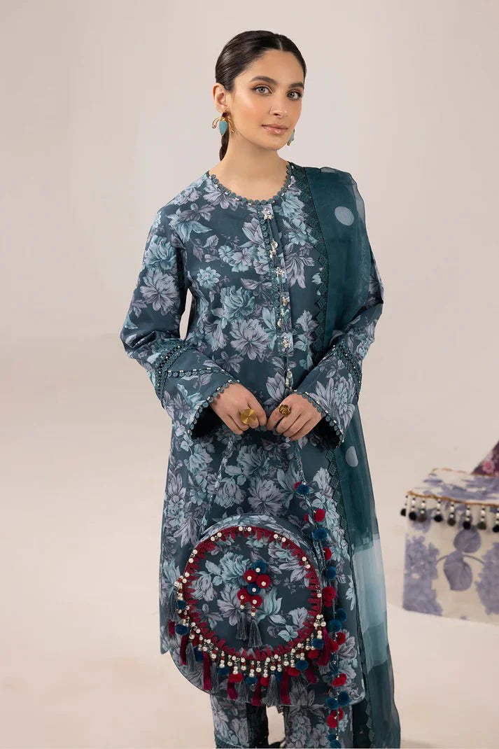 Alizeh | Sheen Lawn Prints 24 | Sea Mist - Official Alizeh stockist in UK - Sakeena London