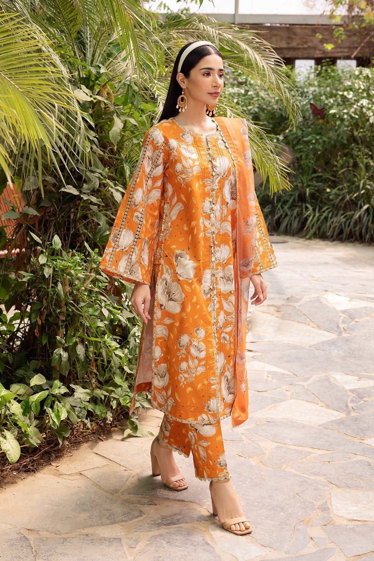 Alizeh | Sheen Lawn Prints 24 | SUNFLOWER - Official Alizeh stockist in UK - Sakeena London