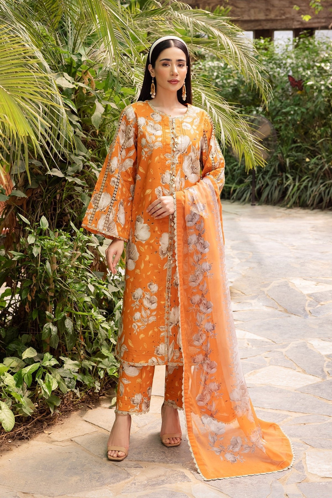 Alizeh | Sheen Lawn Prints 24 | SUNFLOWER - Official Alizeh stockist in UK - Sakeena London
