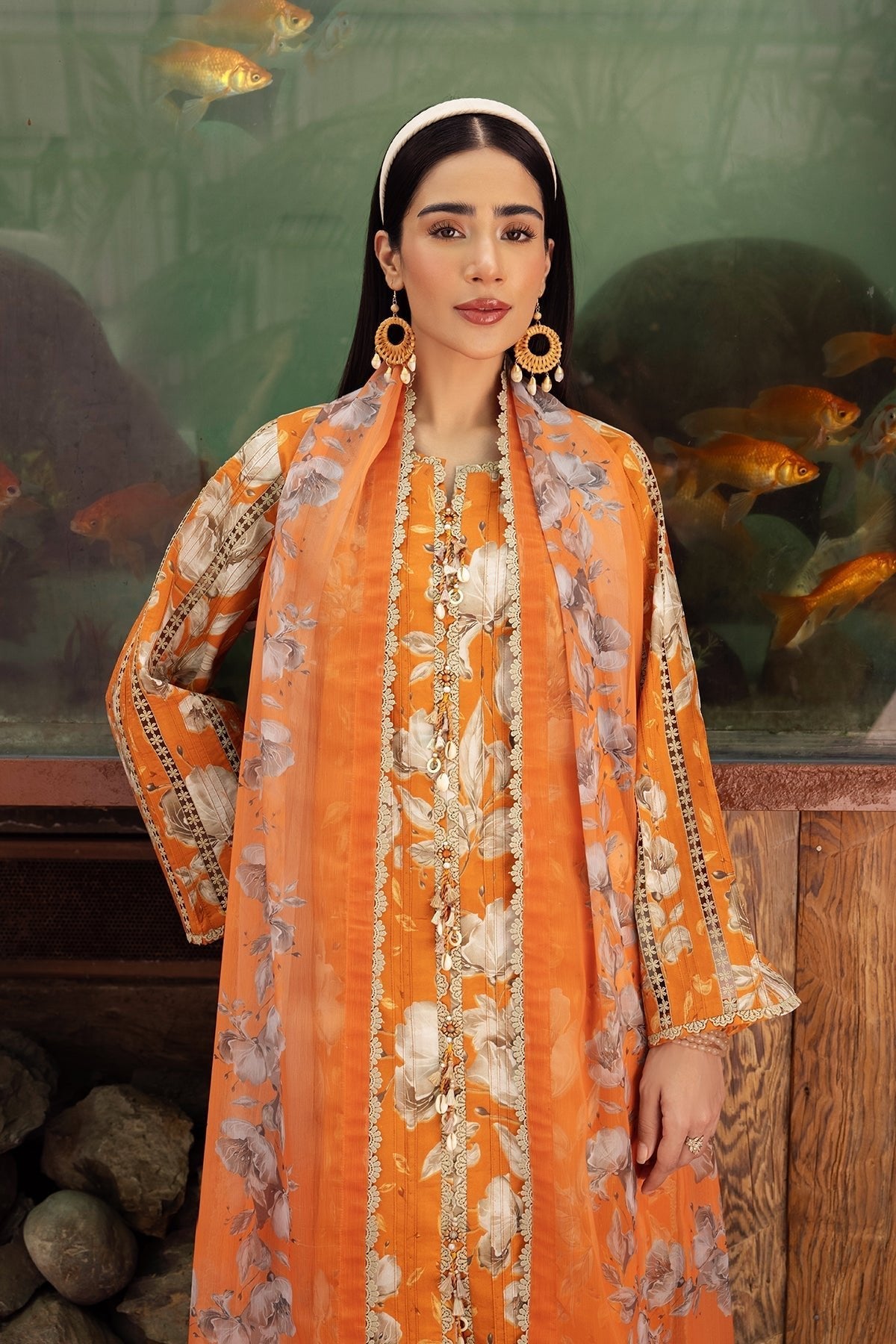 Alizeh | Sheen Lawn Prints 24 | SUNFLOWER - Official Alizeh stockist in UK - Sakeena London