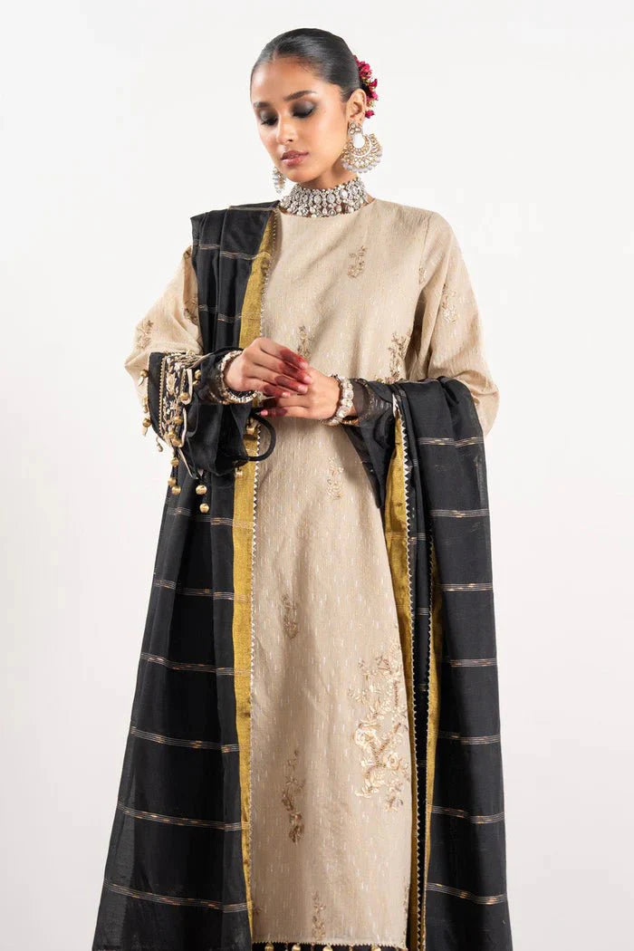 Alkaram | Festive Collection | FC-W-10C-23-3-Beige - Official Alkaram stockist in UK - Sakeena London