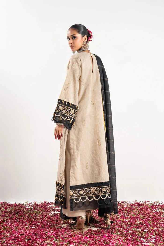 Alkaram | Festive Collection | FC-W-10C-23-3-Beige - Official Alkaram stockist in UK - Sakeena London