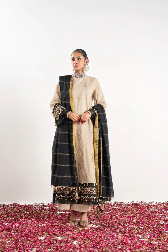 Alkaram | Festive Collection | FC-W-10C-23-3-Beige - Official Alkaram stockist in UK - Sakeena London