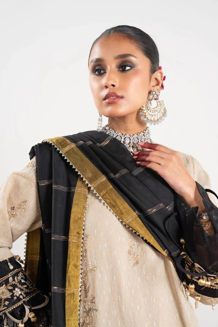 Alkaram | Festive Collection | FC-W-10C-23-3-Beige - Official Alkaram stockist in UK - Sakeena London