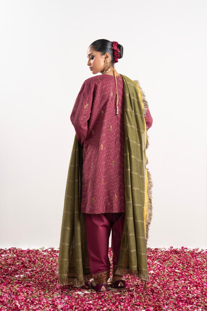 Alkaram | Festive Collection | FC-W-11C-23-3-Red - Official Alkaram stockist in UK - Sakeena London