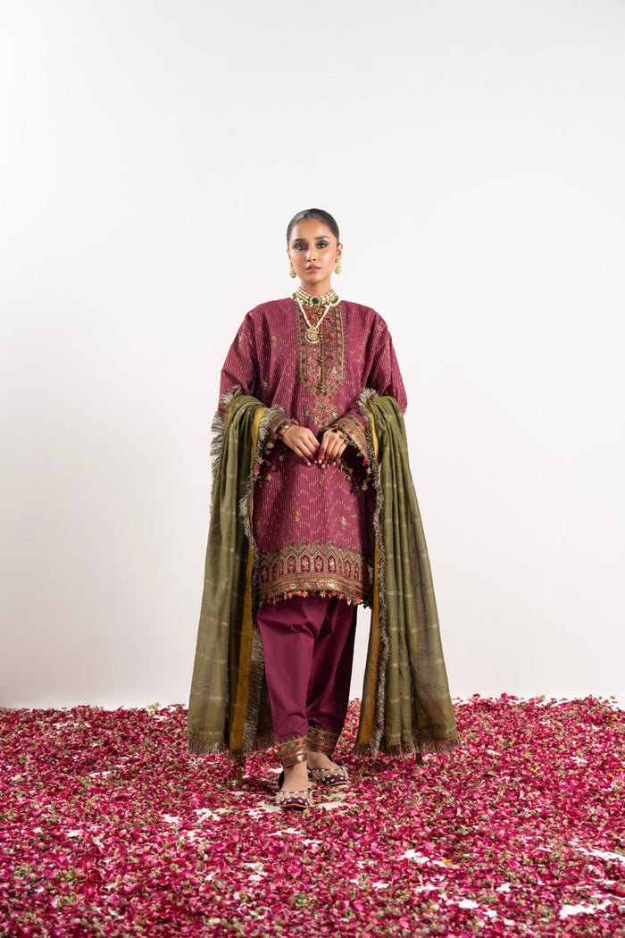 Alkaram | Festive Collection | FC-W-11C-23-3-Red - Official Alkaram stockist in UK - Sakeena London