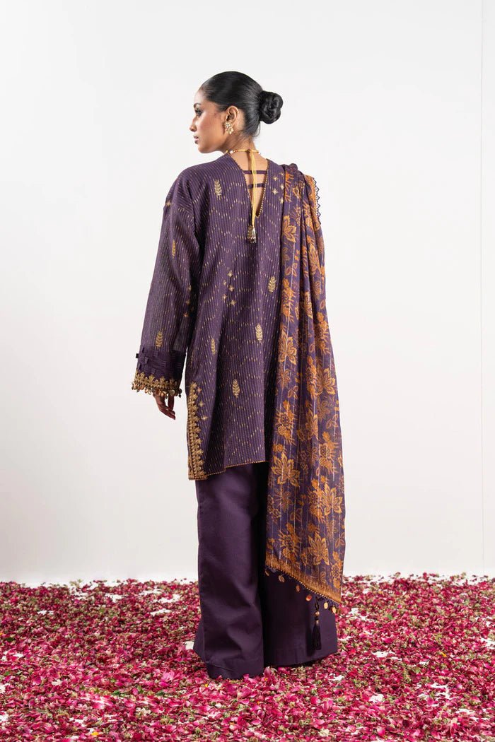 Alkaram | Festive Collection | FC-W-13D-23-3-Purple - Official Alkaram stockist in UK - Sakeena London
