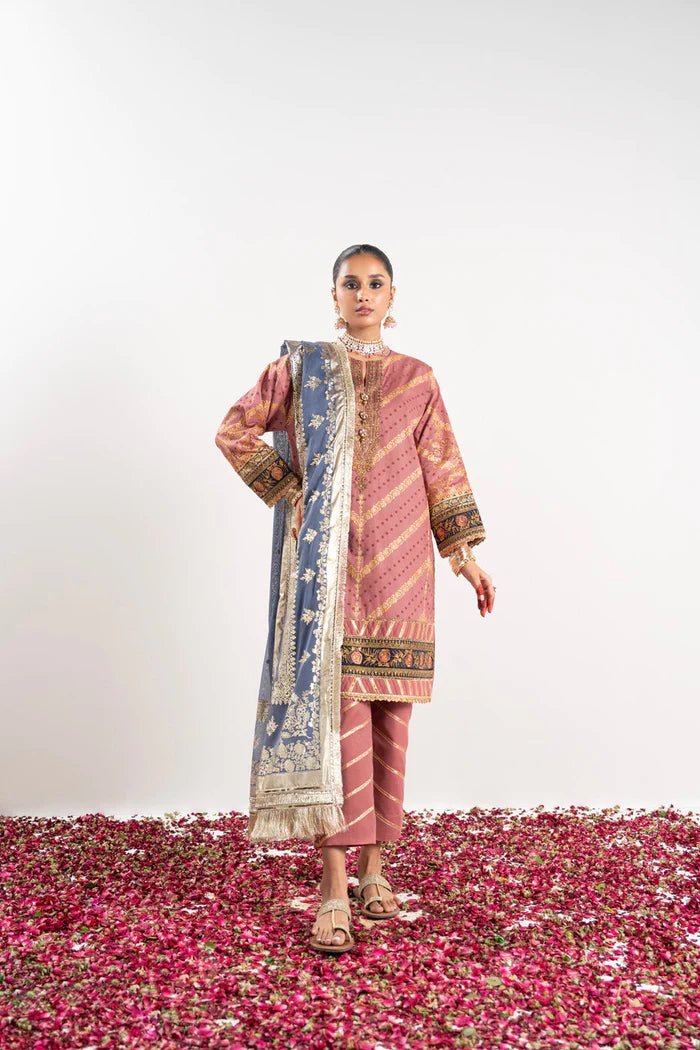 Alkaram | Festive Collection | FC-W-18F-23-3-Pink - Official Alkaram stockist in UK - Sakeena London