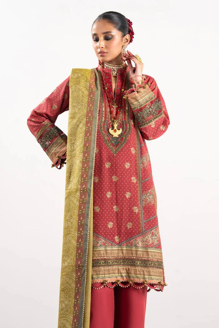 Alkaram | Festive Collection | FC-W-19G-23-3-Red - Official Alkaram stockist in UK - Sakeena London