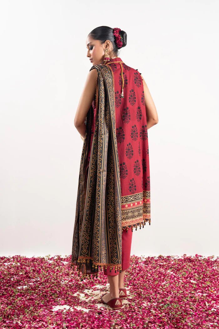 Alkaram | Festive Collection | FC-W-20G-23-3-Ruby Red - Official Alkaram stockist in UK - Sakeena London