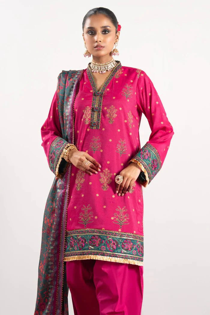 Alkaram | Festive Collection | FC-W-21H-23-3-Hot Pink - Official Alkaram stockist in UK - Sakeena London