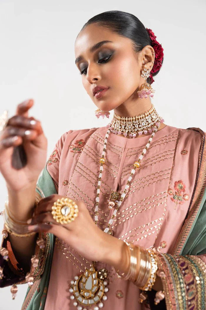 Alkaram | Festive Collection | FC-W-26J-23-3-KASHMIRI PINK - Official Alkaram stockist in UK - Sakeena London