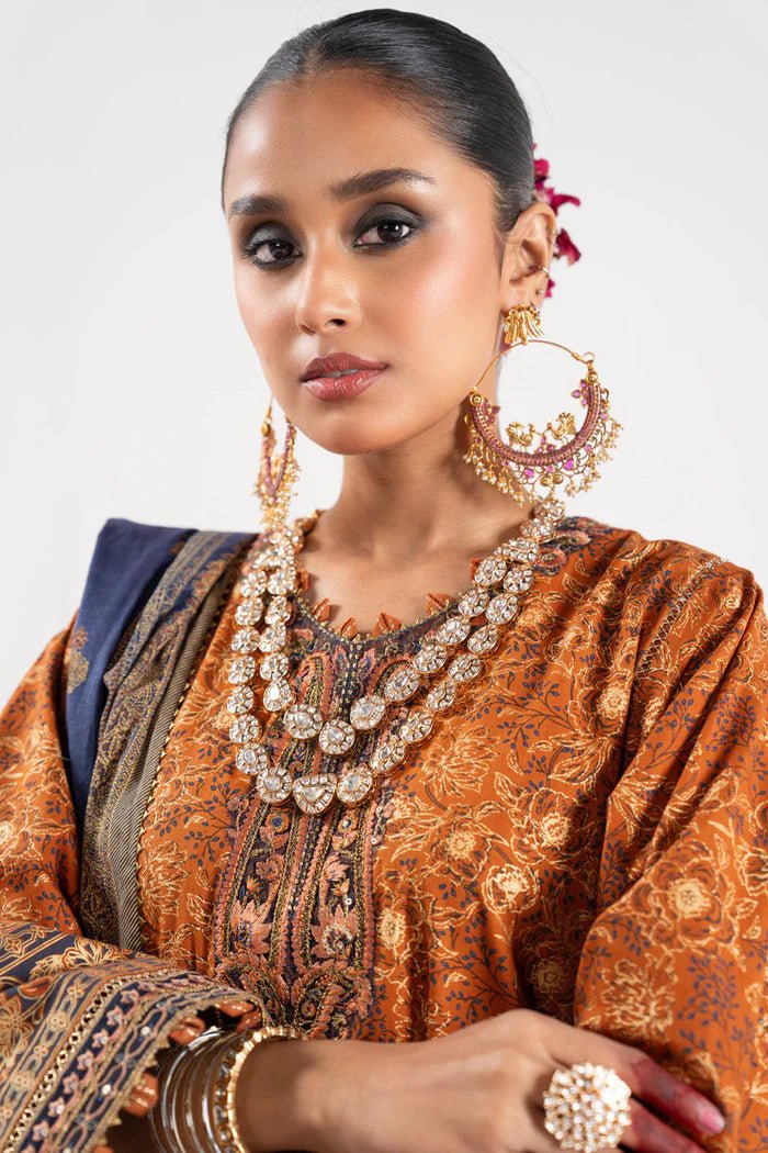 Alkaram | Festive Collection | FC-W-27J-23-3-Orange - Official Alkaram stockist in UK - Sakeena London