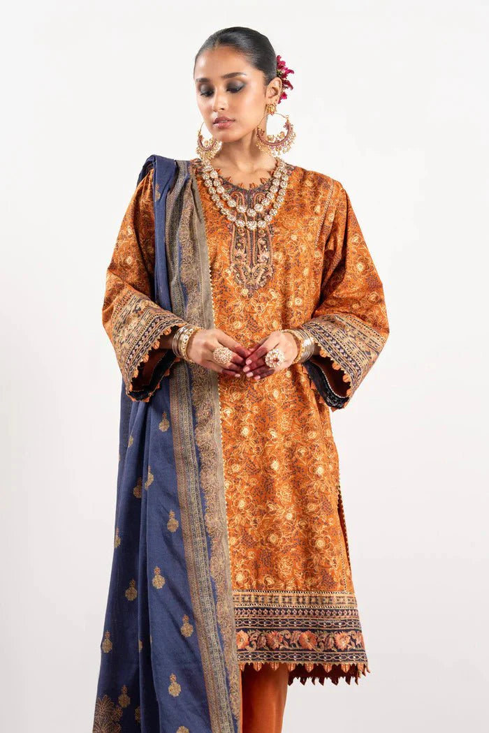Alkaram | Festive Collection | FC-W-27J-23-3-Orange - Official Alkaram stockist in UK - Sakeena London