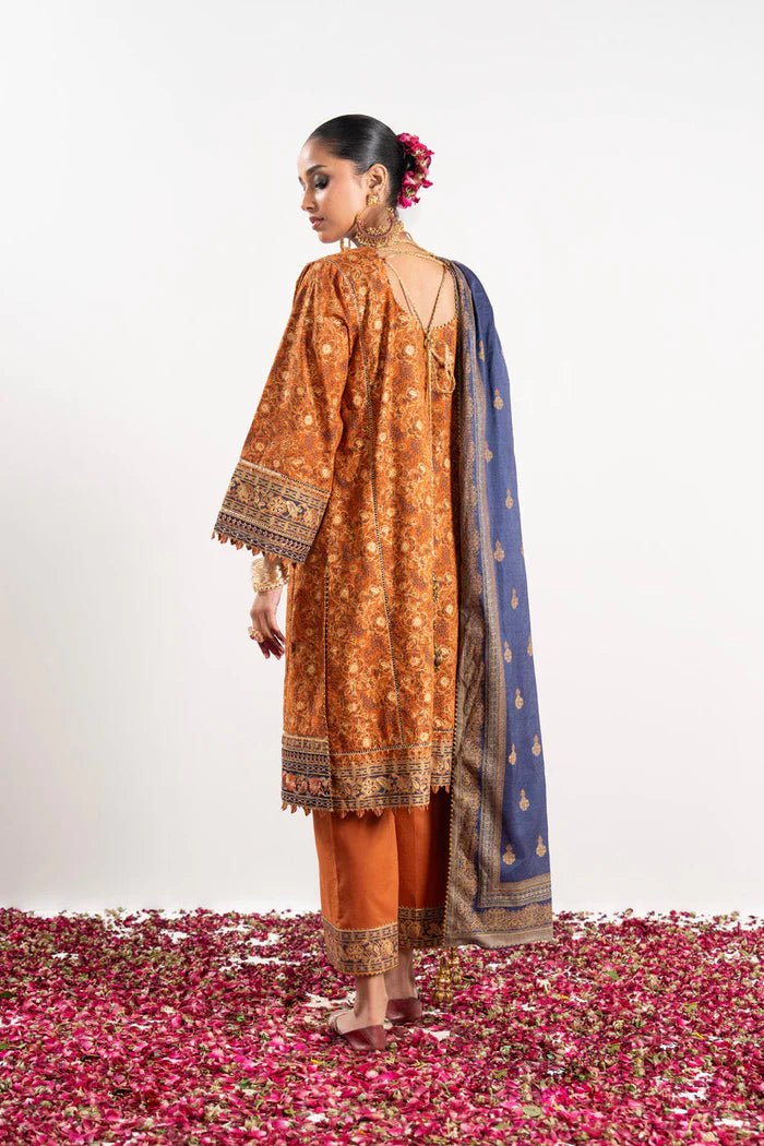 Alkaram | Festive Collection | FC-W-27J-23-3-Orange - Official Alkaram stockist in UK - Sakeena London