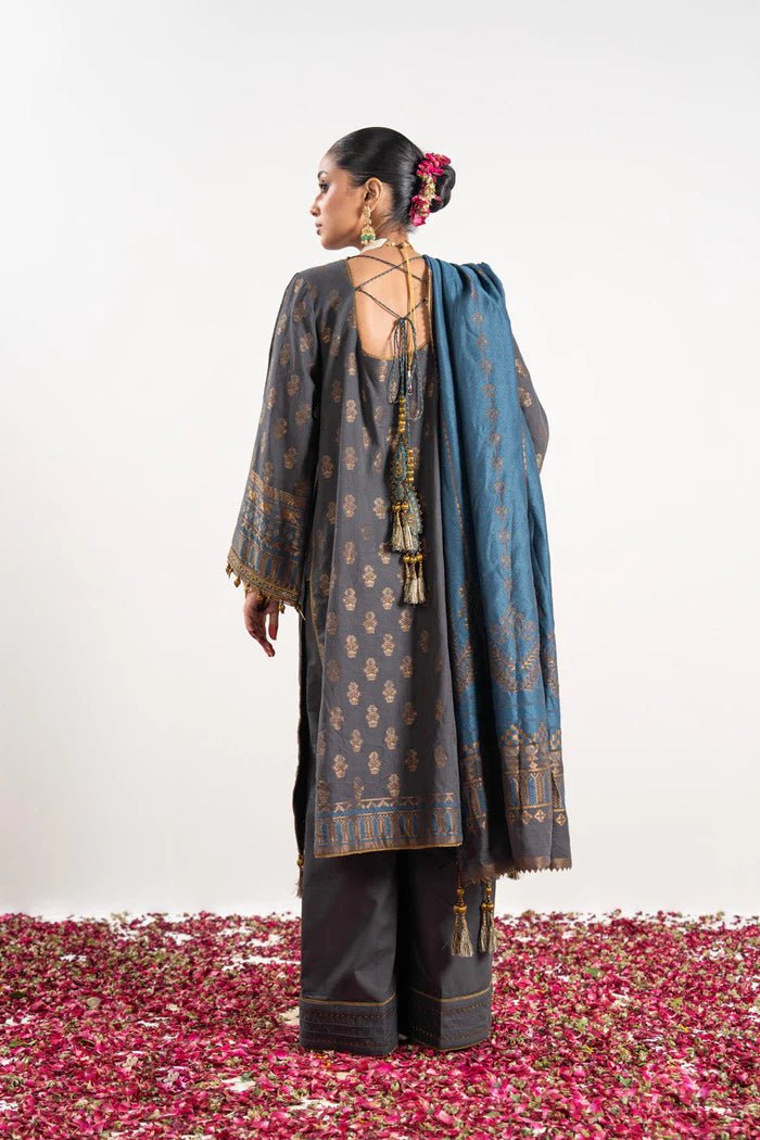 Alkaram | Festive Collection | FC-W-2A-23-3-Grey - Official Alkaram stockist in UK - Sakeena London