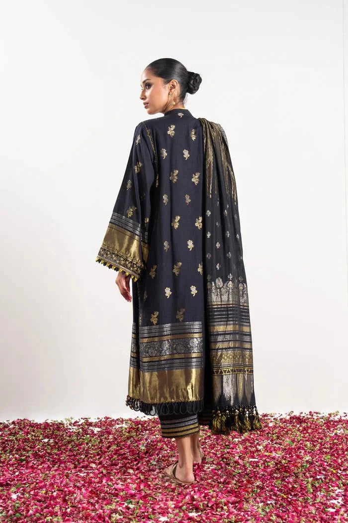 Alkaram | Festive Collection | FC-W-4A-23-3-Black - Official Alkaram stockist in UK - Sakeena London