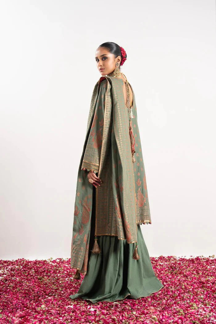 Alkaram | Festive Collection | FC-W-5A-23-3-Sage - Official Alkaram stockist in UK - Sakeena London