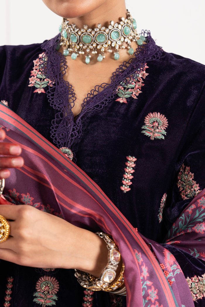 Alkaram | Festive Collection | FC-W-7B-23-3-Purple - Official Alkaram stockist in UK - Sakeena London