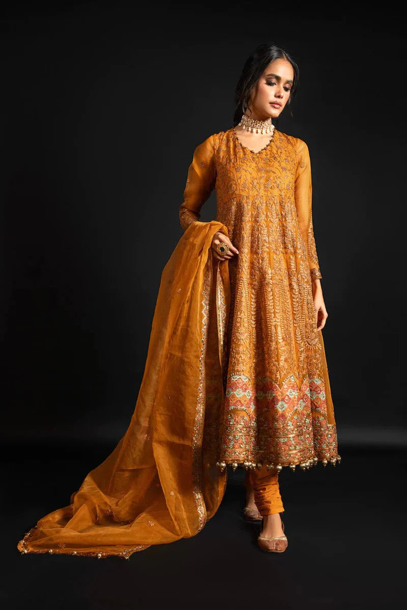 Alkaram | Heavy Formals 24 | HF-05-24-Ochre - Official Alkaram stockist in UK - Sakeena London