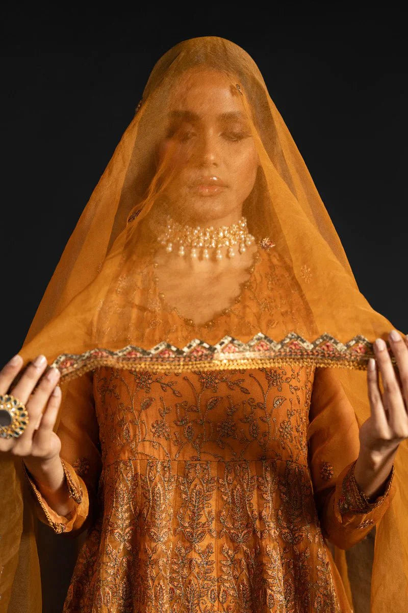 Alkaram | Heavy Formals 24 | HF-05-24-Ochre - Official Alkaram stockist in UK - Sakeena London