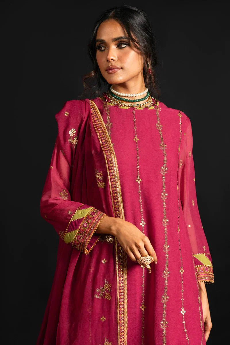 Alkaram | Heavy Formals 24 | HF-07-24-Fuchsia Pink - Official Alkaram stockist in UK - Sakeena London