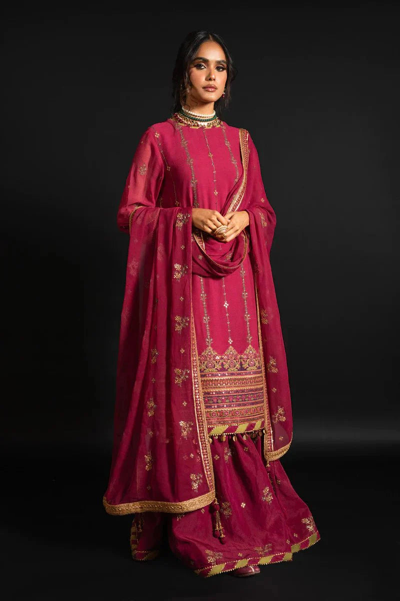 Alkaram | Heavy Formals 24 | HF-07-24-Fuchsia Pink - Official Alkaram stockist in UK - Sakeena London