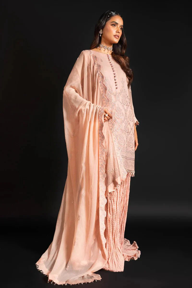 Alkaram | Heavy Formals 24 | HF-08-24-Peach - Official Alkaram stockist in UK - Sakeena London